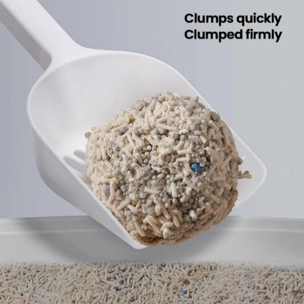 Natural Degradation Tofu and Bentonite Mixed Cat Litter Dust Free Eco Friendly Fast Clumping