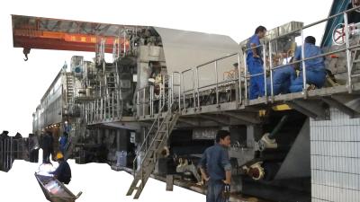 Time Saving Toilet Tissue Paper Making Machine 60T/D Waste Pulping