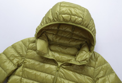 Custom high quality stand collar ultralight foldable 90% duck down women jacket