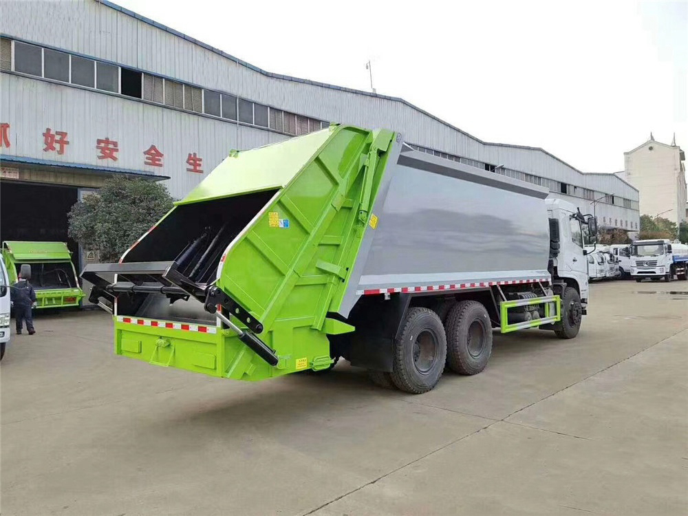 18m³ XDEM Dongfeng 6×4 Rear-Loader Garbage Compactor Truck