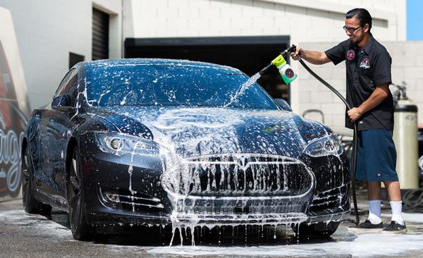Yellow color high quality car cleaning detailing foam  washing gun foam sprayer