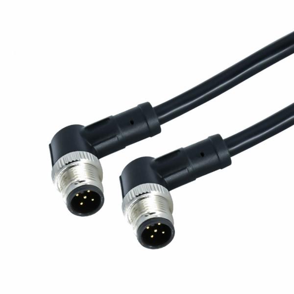 Провод датчика PVC AWG22-26 штырей водоустойчивый PUR кода 5 кабельного соединителя a Ourdoor M12