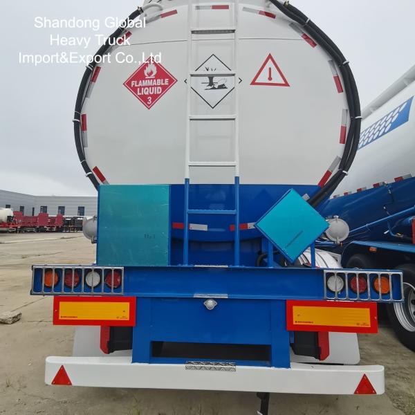 3-Axle 45000L Diesel Gasoline Tanker Semi Trailer with ABS Brakes