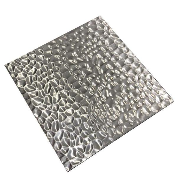 Cold Drawn Stainless Steel Stamped Ripple Sheet Mirror 0.1mm 0.5mm 1mm For Ceiling