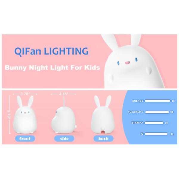 1200mAh Soft Animal Silicone LED Night Light For Toddler Kids Sleep