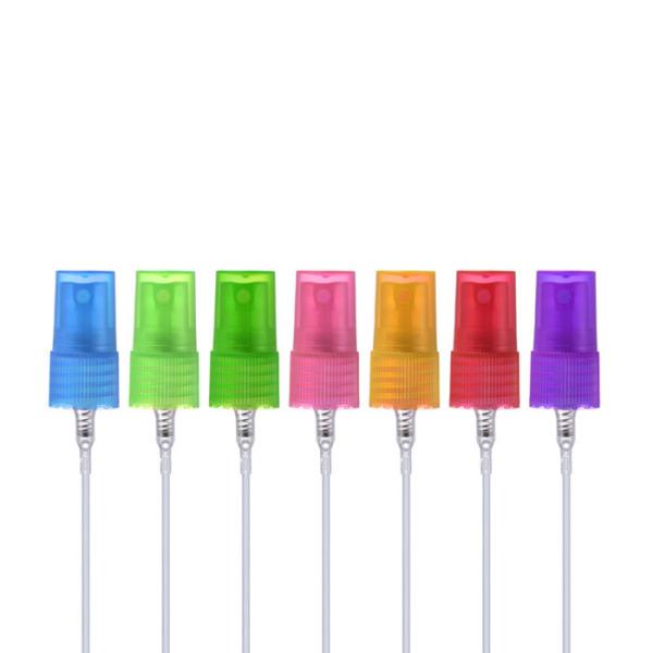Colorful Plastic Perfume Crimp Spray Pump 16mm Tight Seal Non Spill