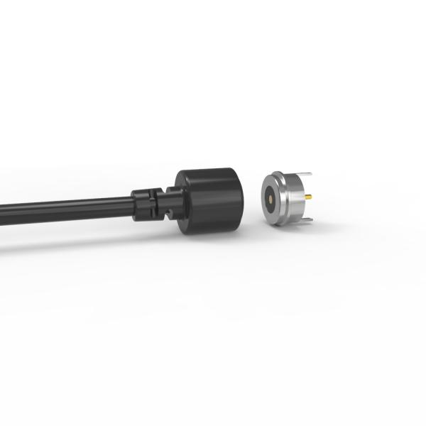 T-shape magnetic cable connector black 90A connector jacket round magnetic connector