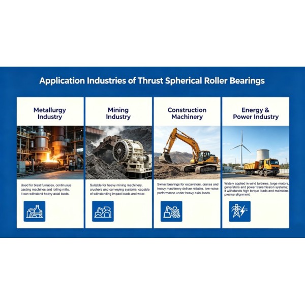 High Stability Thrust Spherical Roller Bearing 29324M 9039324 120*210*54mm Printing Machinery Bearing
