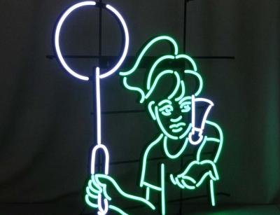 PVC Leon Sign White Green Color do badminton do jogo