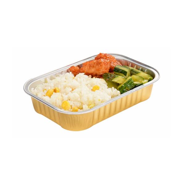 контейнеры еды авиакомпании пищевых контейнеров алюминиевой фольги 250ml устранимые летные покрытые поставляя еду с крышками