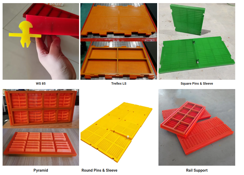 Bolt-Down Polyurethane Screen Panel for Rigid Deck Vibrating Screen Machinery