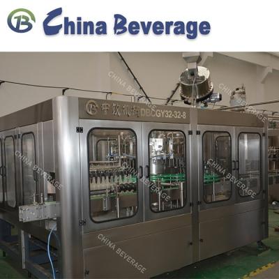 Glass Bottle Carbonated Soft Drink Filling Machine , Full Automatic Water Bottling Machine