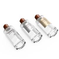 LOGOTIPO de encargo de la ronda del SGS del diámetro 3.5oz Crystal Glass Perfume Bottles de 50m m