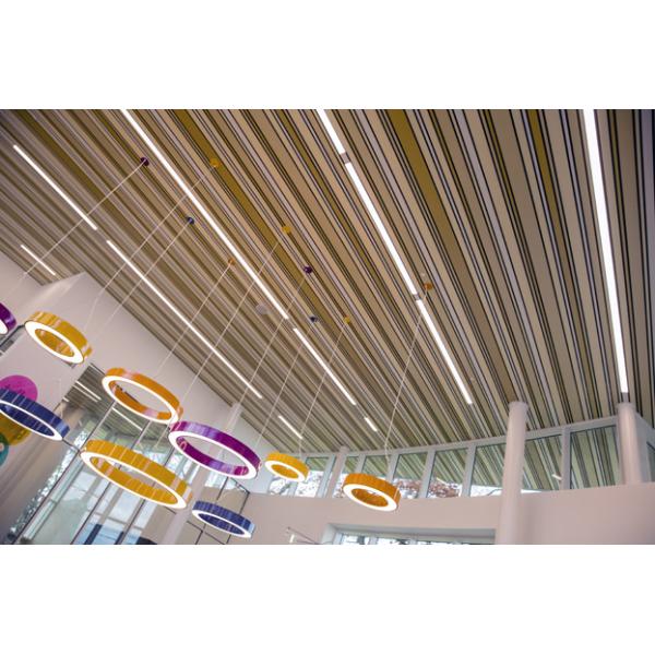 100mm C-Shape Linear Metal Strip Ceiling  Airport Roof Decorated Security