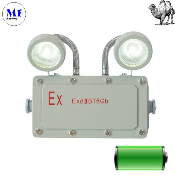 Explosion Proof  2*5W Emergency Exit Light Double Hands Cast Aluminum
