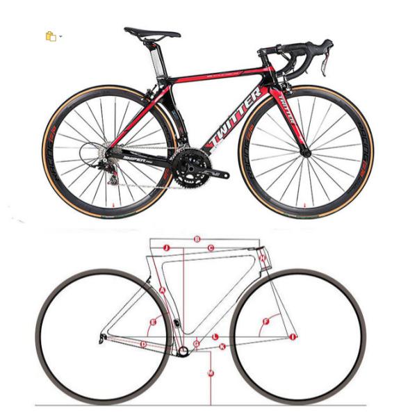 Колесо сплава тарельчатого тормоза Twitter велосипеда дороги волокна углерода скорости SNIPER2.0 Sensah 22