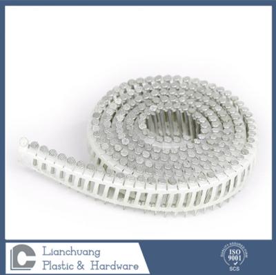 2,5 X 60MM pregos ordenados plásticos de 21 graus para telhar e moldar