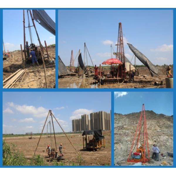 Гидравлическая машина забора 50m водяной скважины геологохимическая сверля