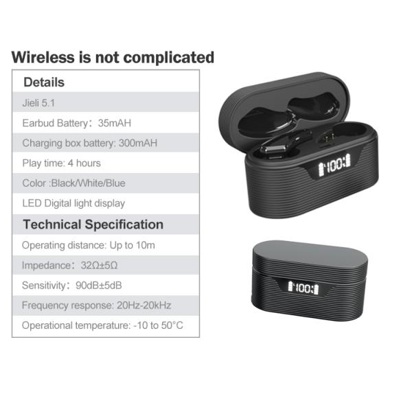 Bluetooth V5.3 True Wireless Stereo Earphone Digital Power Display Screen Charging Box In Ear TWS HD Sound Earbuds
