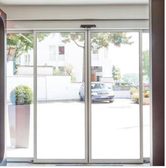 Airport / Shop silver security Commercial Automatic Sliding Doors operator