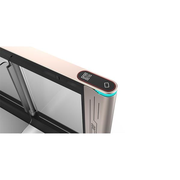 Face Recognition Swing Barrier Turnstile Gate with Aluminum Alloy Material and DC Brushless Motor