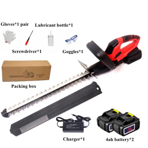51cm Electric Hedge Trimmer , 21V Battery Operated Bush Trimmer For Pruning