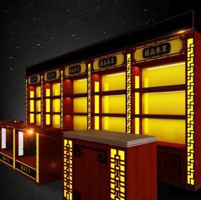 Delicate Chinese Pharmacy Store Display Metal Material Various Shapes Available