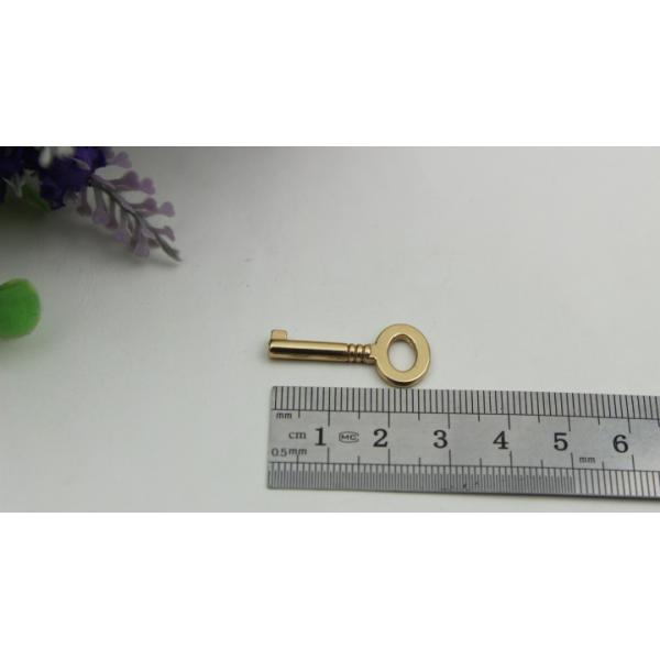 Fashion nickel color zinc alloy metal bag decorative lock with key for handbags