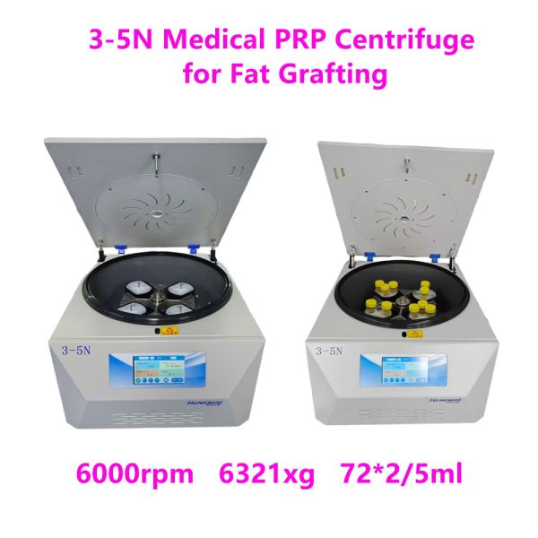 3-5N Fat Grafting Desktop Centrifuge Syringe 4x50ml Swing-out Rotor
