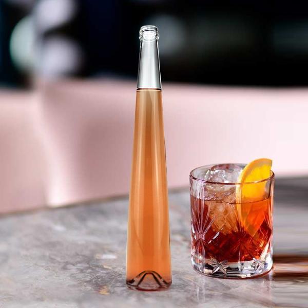400ml 500ml High End Crystal Glass Bottle OEM/ODM Acceptable for Beverage Industrial