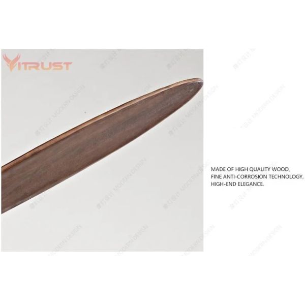 Dimmable ceiling fan with LED Light 60 inch Indoor wood Two-Blade Ceiling Fan light(WH-VLL-40)