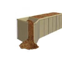 A anti barreira defensiva militar da corrosão 3mm soldou a gaiola de Gabion