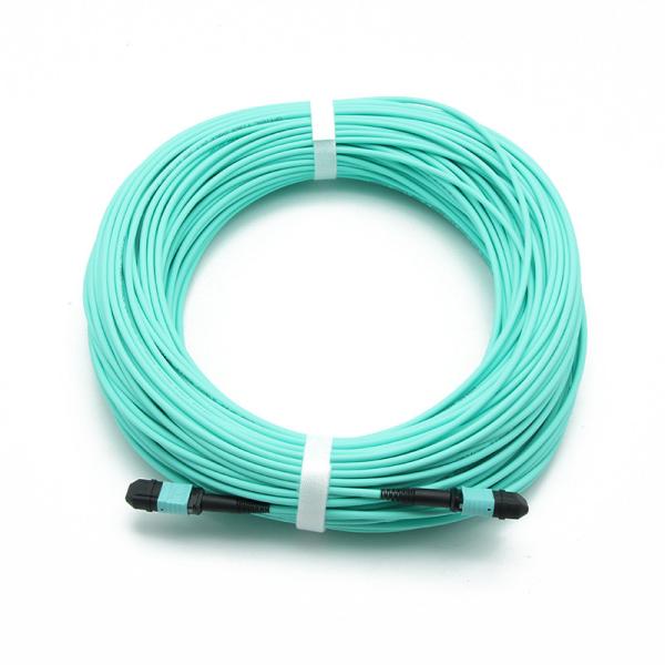 Femelle de MPO de corde de correction de fibre d'OM3 3.0mm LSZH MPO aux fibres de la femelle 24 de MPO