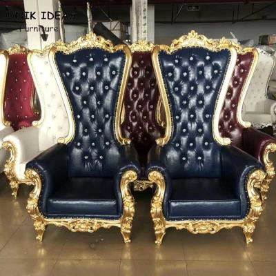 O rei branco azul vermelho And Queen Wedding preside para ideias reais traseiras de Unik da elevação do aluguel