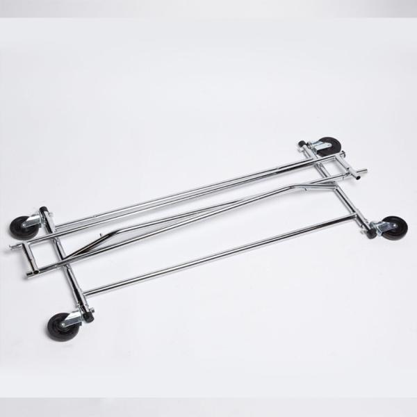 Stainless Steel Garments Shop Fitting Stand Foldable Cloth Rack for Displaying Wiper