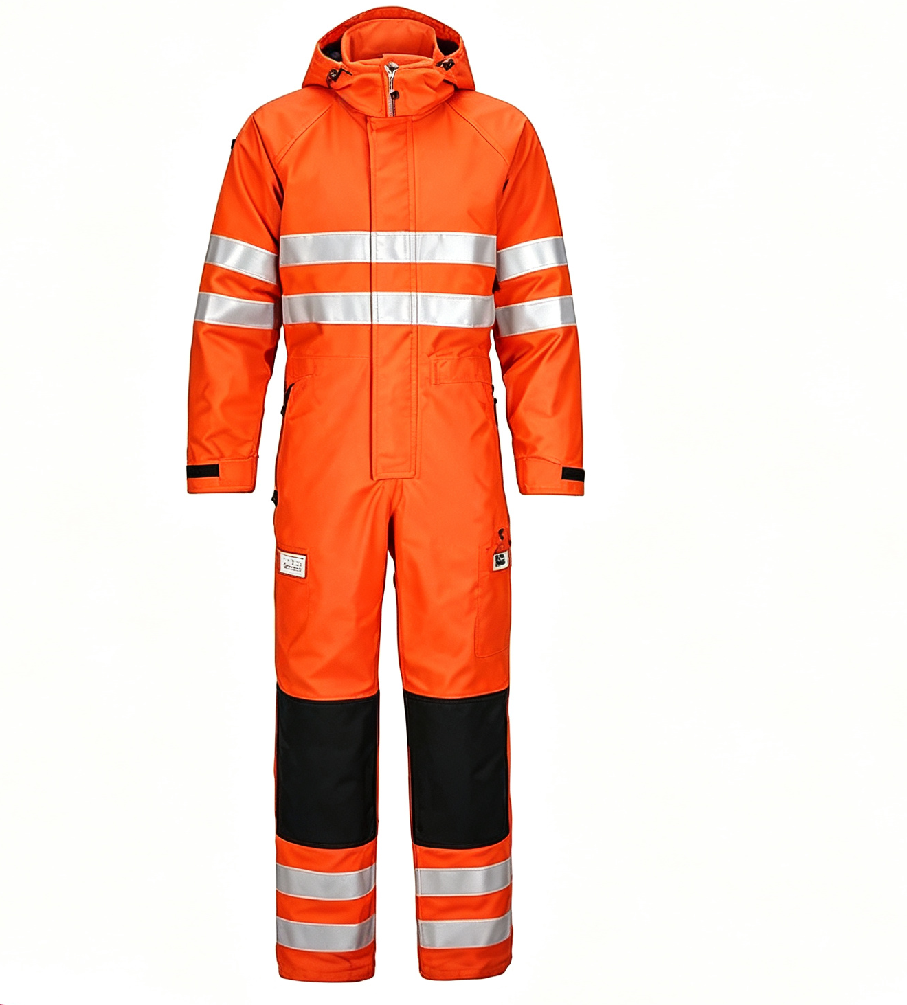 Hooded Offshore Clothing High Visibility Pressure Washing Overalls Adjustable