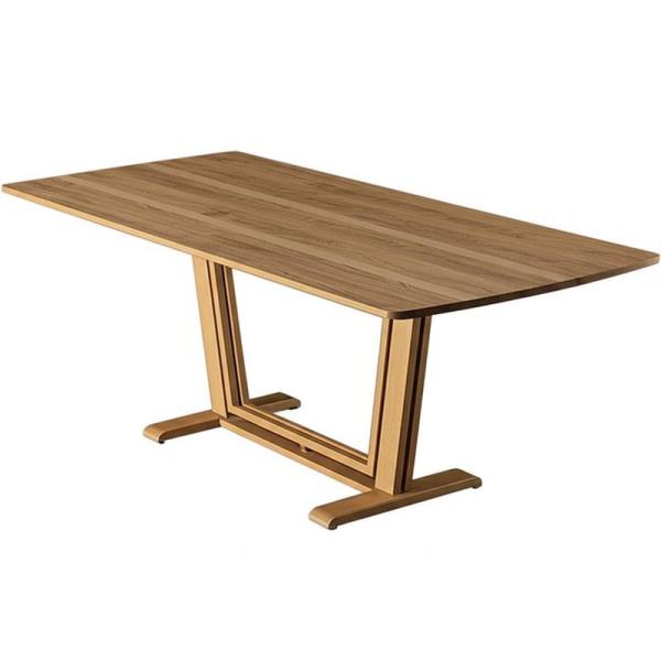 ODM Table à manger en bois nordique Table à manger à base de bois rectangulaire