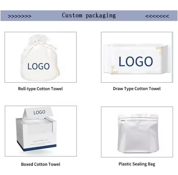 Des vêtements pour le visage en coton jetables personnalisés