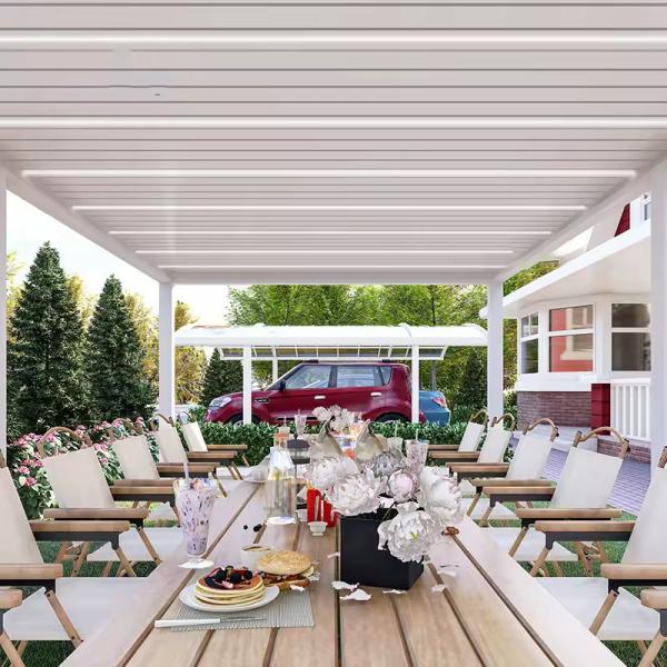 Customizable Aluminium Pergola With Roof And UV Protection Features Low Maintenance