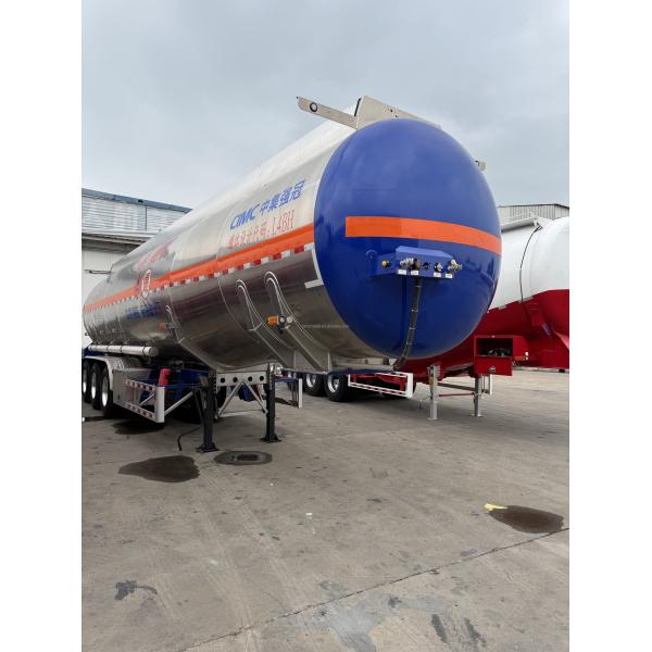 CIMC hierro de 3 ejes S30408 11450*2500*3900mm masa total 40T masa de borde 8200 uso EHA extremo del plato espesor 4,5mm tanque de líquido ordinario