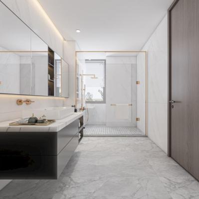 Minimalista Elegante unidade de vaidade flutuante Led Mirror Banheiro Vaidade Anti-corrosião