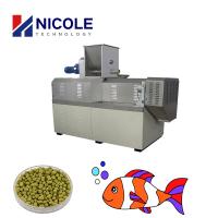 Double machine de flottement d'alimentation de poissons de boudineuse à vis petite semi automatique