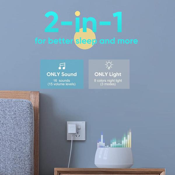 CE 2In1 Ambient Night Light Adults Sleeping Soothing Sounds Night Light