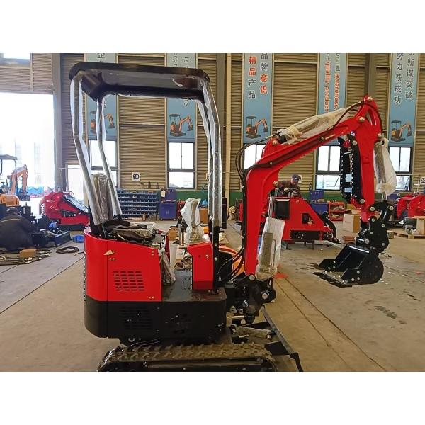 8.2KW One Ton Small Mini Excavator Crawler Digger For Home And Farm Use