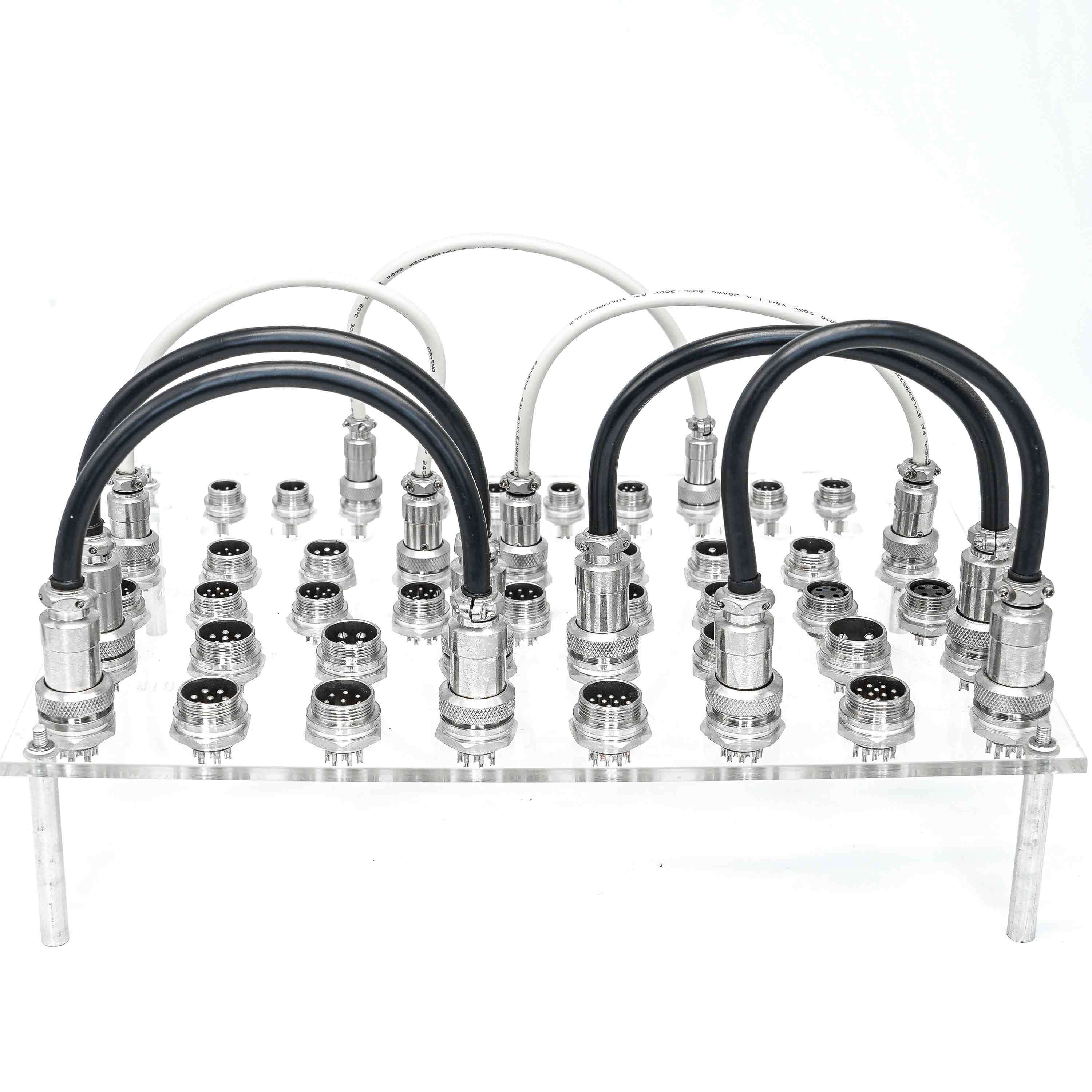 Circular Coax Aircraft Cable Quick Connectors Plug & Socket 250V 50Hz