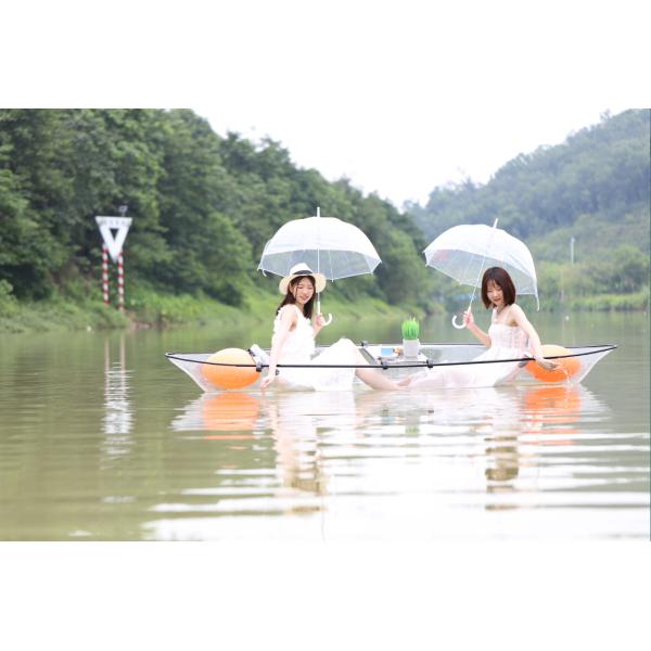 Transparent polycarbonate plastic Transparent roto molded plastic kayak