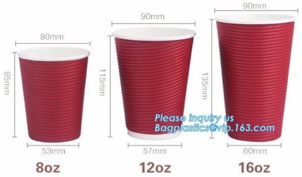 12oz PLA paper cup from China supplier,double wall paper cup printed disposable paper cup for coffee, BAGPLASTICS, BAGEA