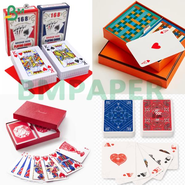 320gsm C2S Two Side Glossy Black Core Playing Card Paper Sheets