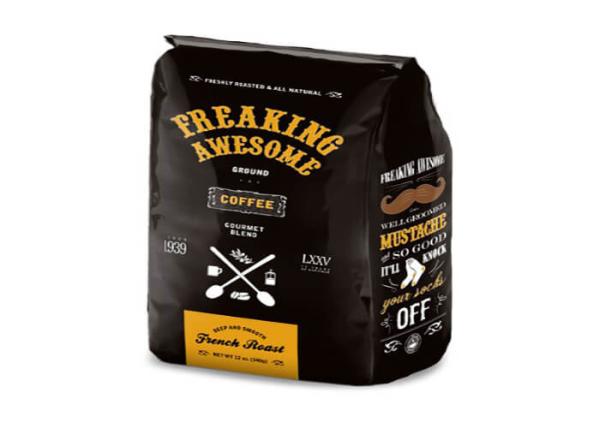 Block Bottom Heat Seal Plastic Pouch Packaging For Grounded Coffee Or Roasted Coffee Beans