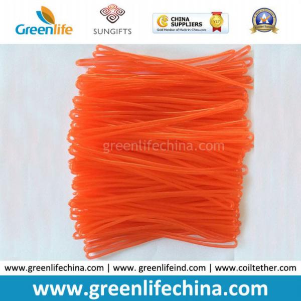 Transparent Orange Standard PVC Tag Leash Luggage Tag Holders